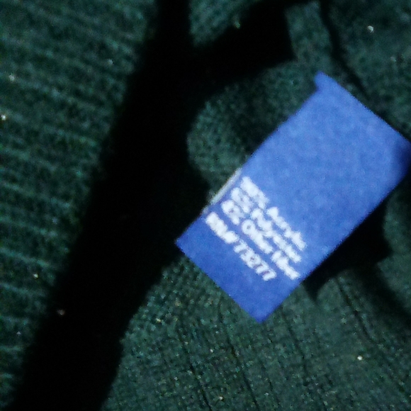 Apt.9 - glittery jungle green long sleeve sweater, sz s, with sequins - Picture 4 of 9